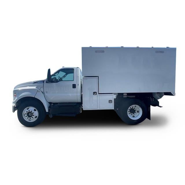 2025 Ford F-650 Standard in Oxford White — front three-quarter view