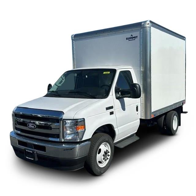 2027 Ford E-350 Standard in Oxford White — front three-quarter view
