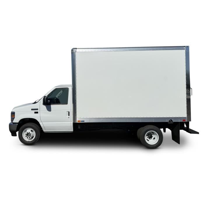 2027 Ford E-450 Standard in Oxford White — front three-quarter view