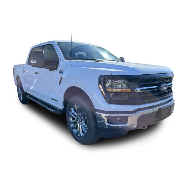 2025 Ford F-150 XLT in Oxford White — front three-quarter view